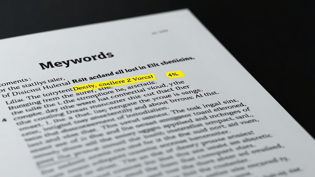 Keyword Density - SEO Glossar