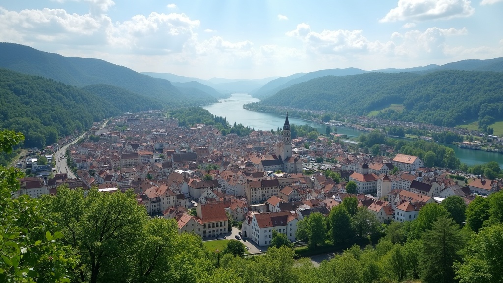 Stadtansicht von Oberndorf am Neckar - SEO Agentur Neckaralb